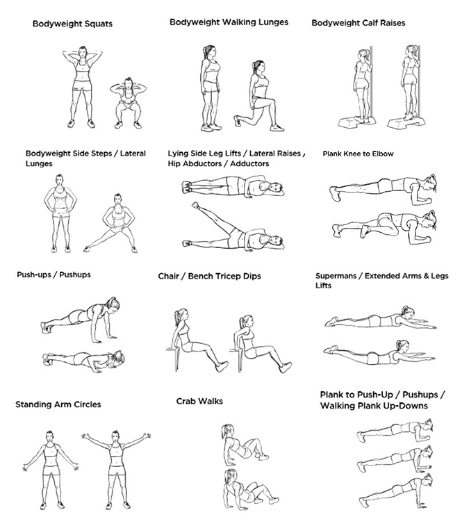From the Health Coach: Work it with body weight exercises