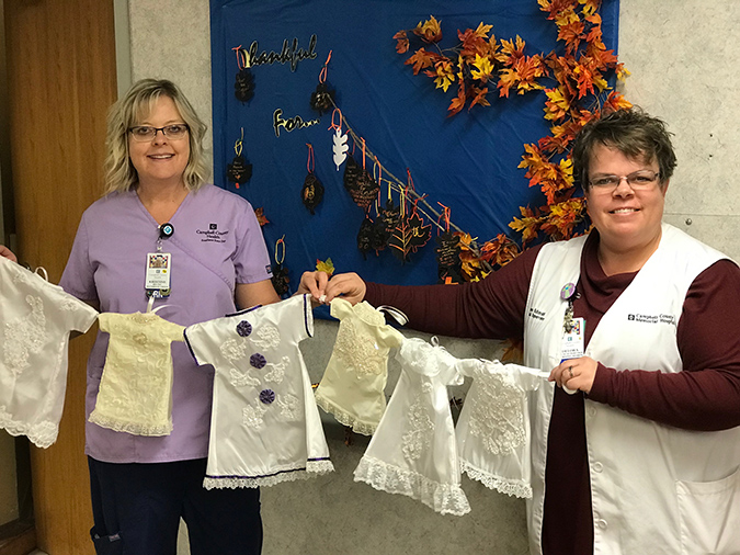 Angel dresses for CCMH Maternal Child in Gillette, Wyoming