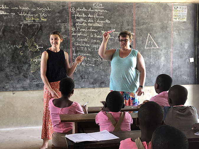 CCH Delora Schmidt RN teaching brushing teeth Africa 2018