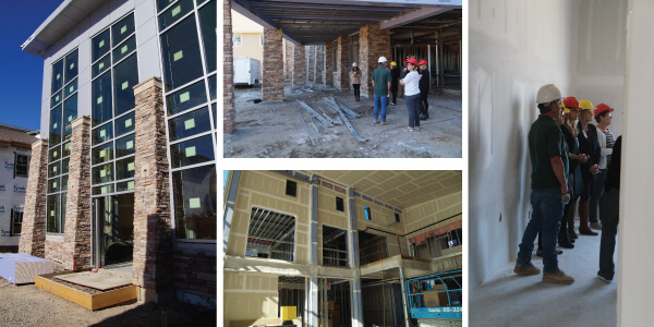 Construction photo collage 